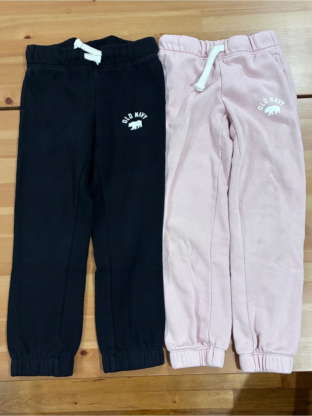 Old Navy Black & Light Pink Kids Sweatpants - 2-Pack